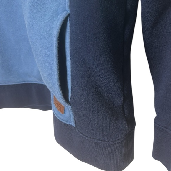 L.L.Bean Quilted colorblock Hoodie, sz Med , PTP 20” outdoorsy, pre owned - Picture 7 of 7